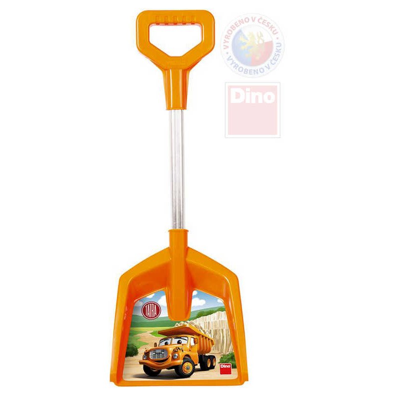 DINO Baby lopata na písek TATRA oranžová 48cm T ručka plast