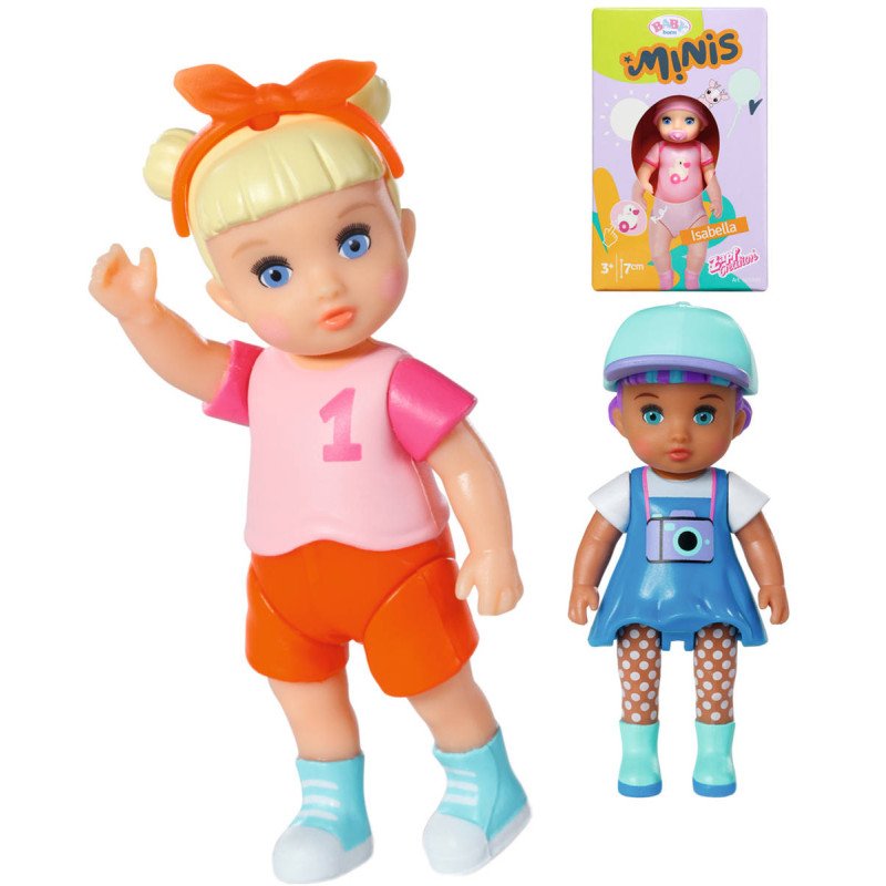 ZAPF BABY BORN Panenka Minis set s doplňky v krabičce 12 druhů