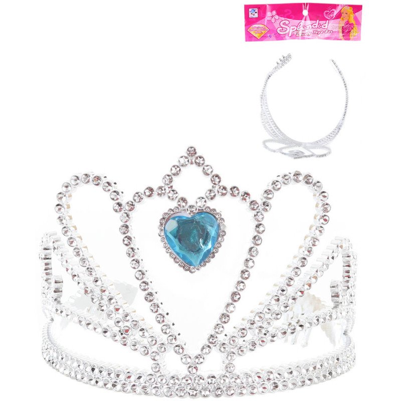 KARNEVAL Korunka zimní princezna srdíčko KARNEVALOVÝ DOPLNĚK