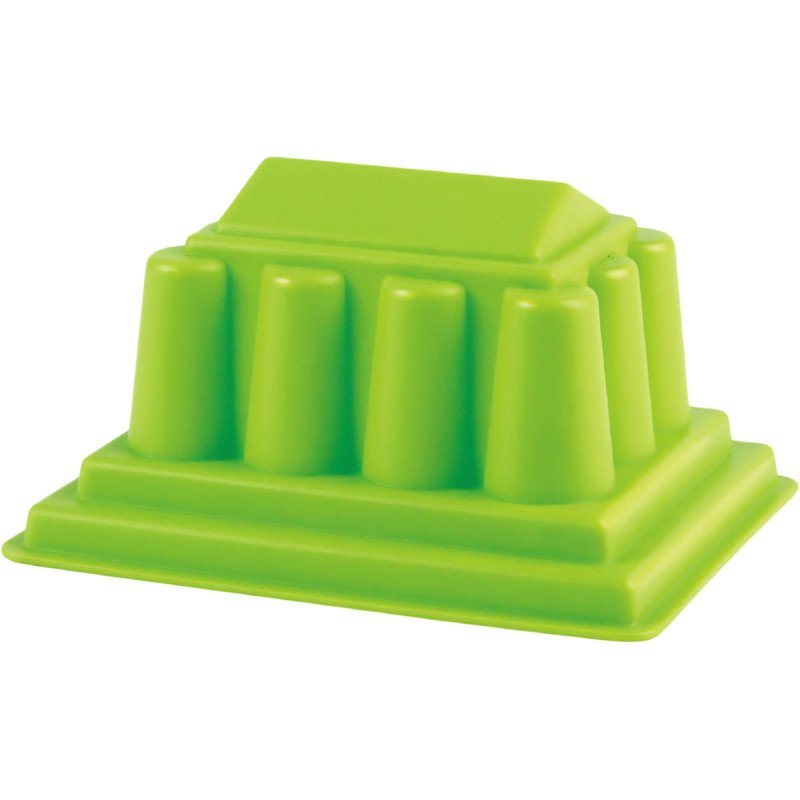 HAPE Bábovka Pantheon chrám zelená baby formička na písek plast