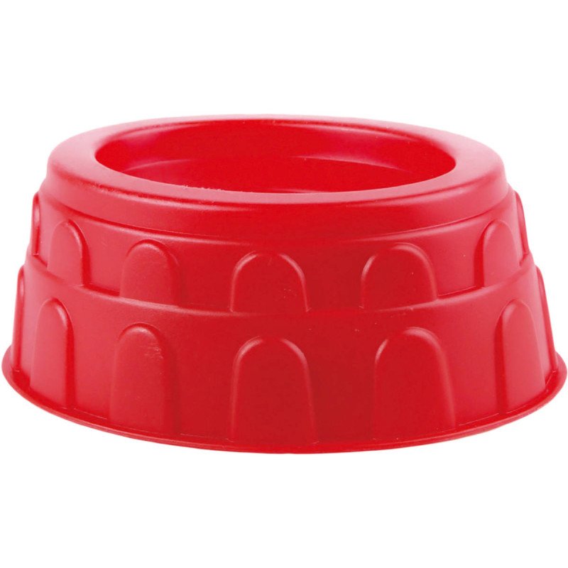 HAPE Bábovka Coloseum červená baby formička na písek plast