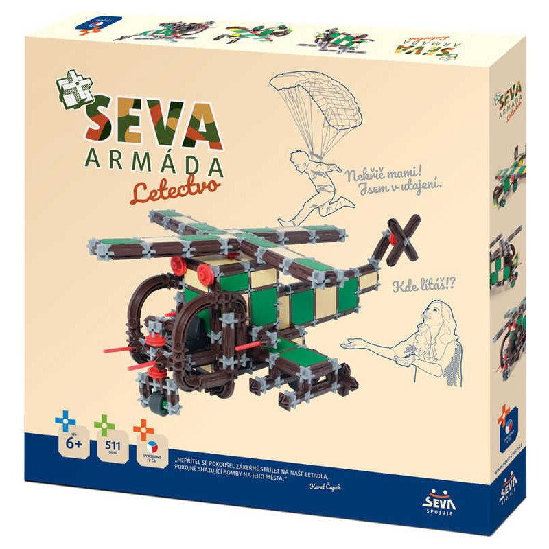 SEVA ARMÁDA Letectvo polytechnická STAVEBNICE 511 dílků