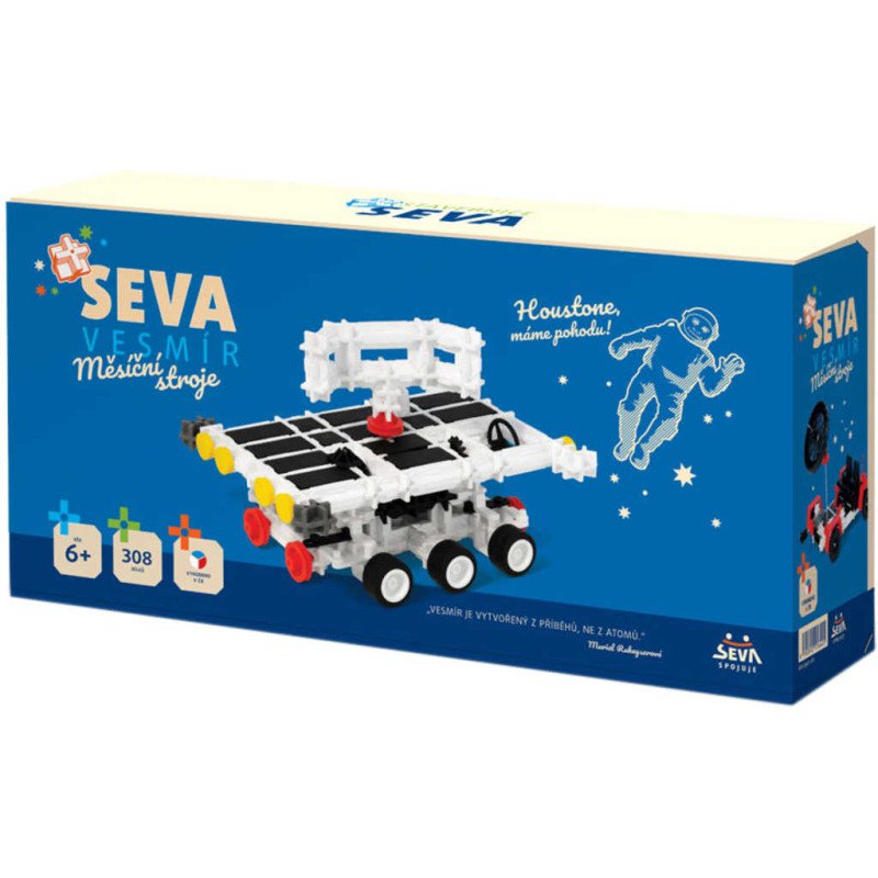SEVA Vesmír Měsíční stroje plastová STAVEBNICE 308 dílků