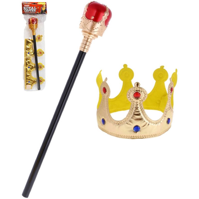 KARNEVAL Žezlo set s korunkou různé barvy KARNEVALOVÝ DOPLNĚK