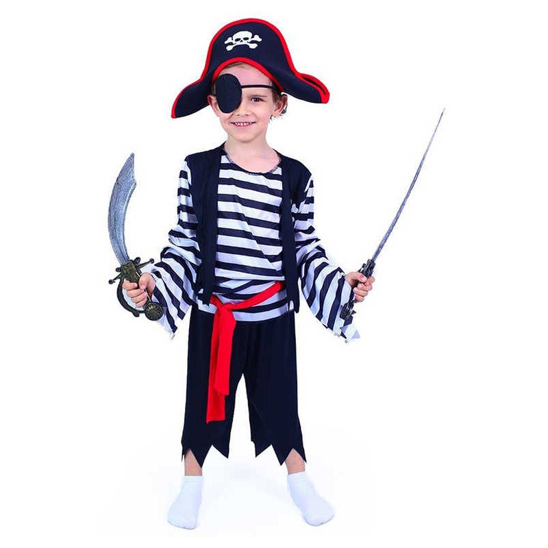 KARNEVAL Šaty pirát vel.S (110-116cm) 4-6 let KOSTÝM