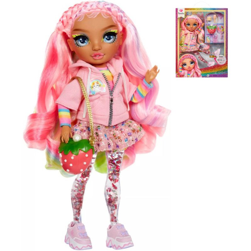 RAINBOW HIGH Sparkle&Shine fashion panenka Rosetta (Pink) s doplňky