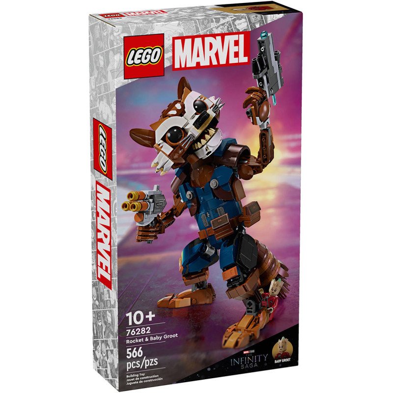 LEGO MARVEL Rocket a malý Groot 76282 STAVEBNICE