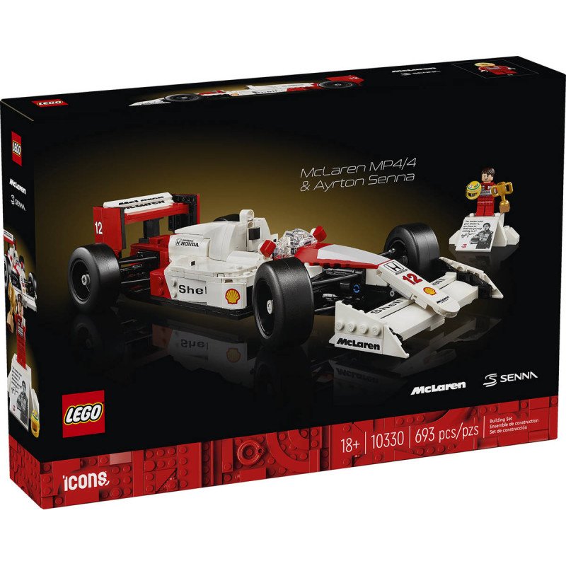 LEGO ICONS Auto McLaren MP4/4 plus Ayrton Senna 10330 STAVEBNICE
