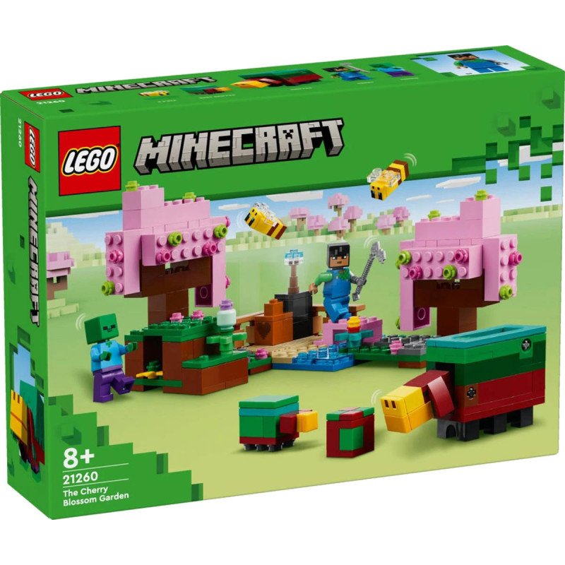 LEGO MINECRAFT Zahrada s rozkvetlými trešněmi 21260 STAVEBNICE