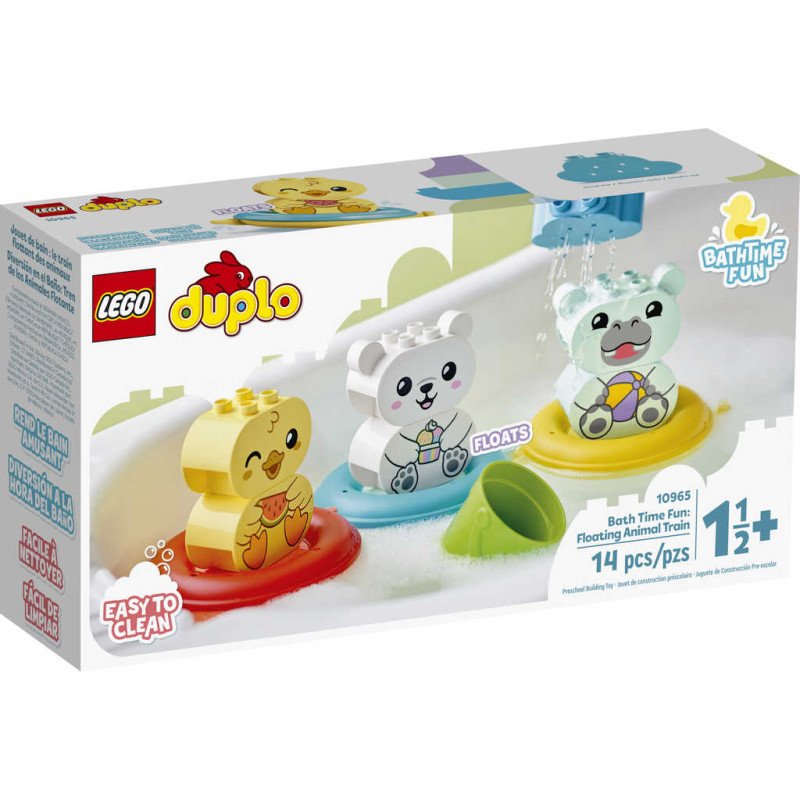 LEGO DUPLO Legrace ve vaně: Plovoucí vláček se zvírátky 10965 STAVEBNICE