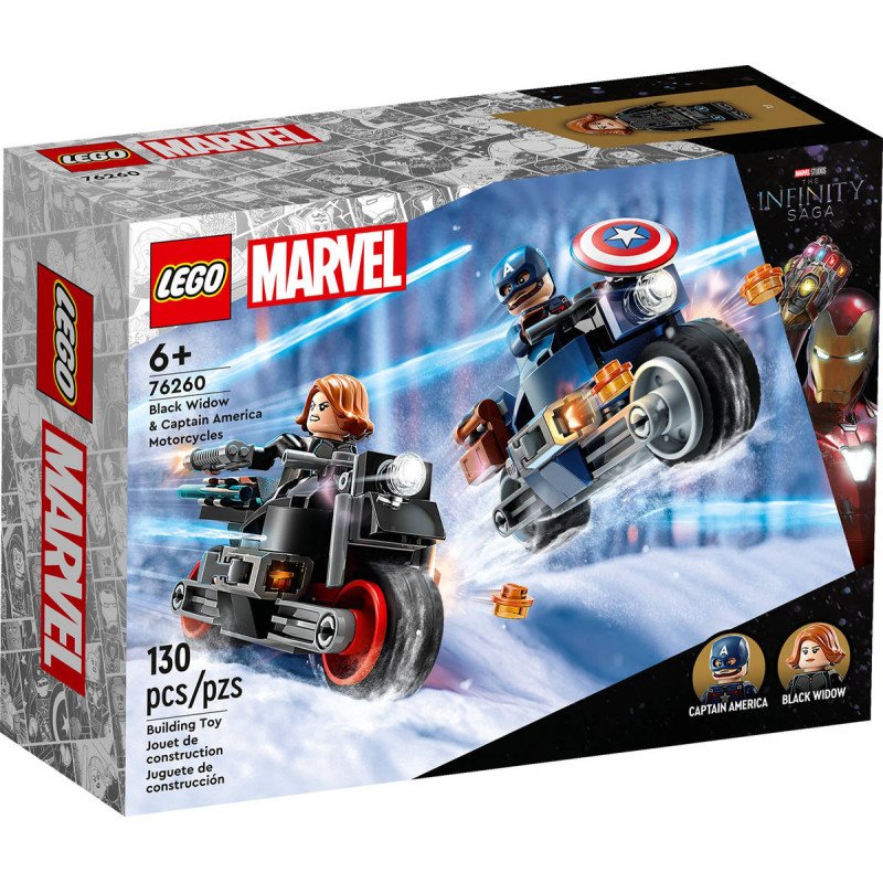 LEGO MARVEL Black Widow a Captain America na motorkách 76260 STAVEBNICE