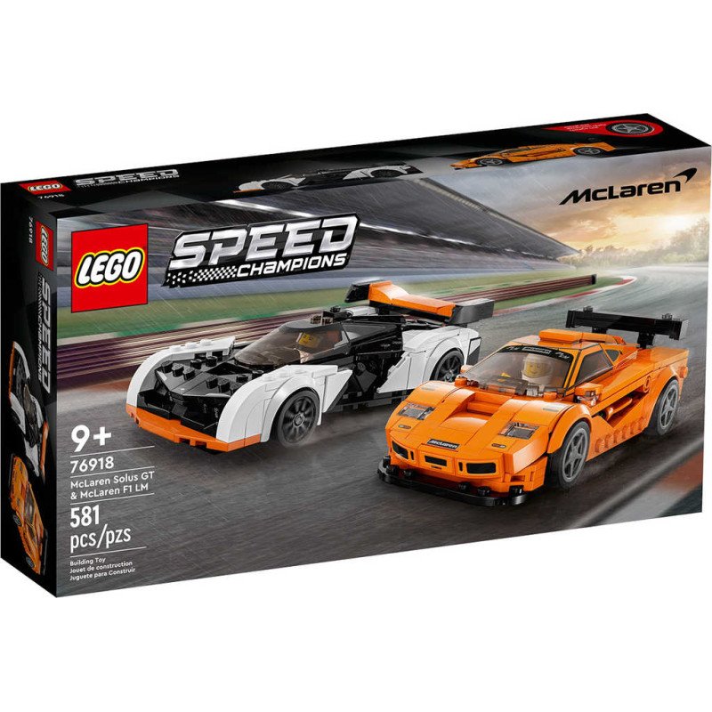 LEGO SPEED CHAMPIONS McLaren Solus GT a McLaren F1 LM 76918 STAVEBNICE