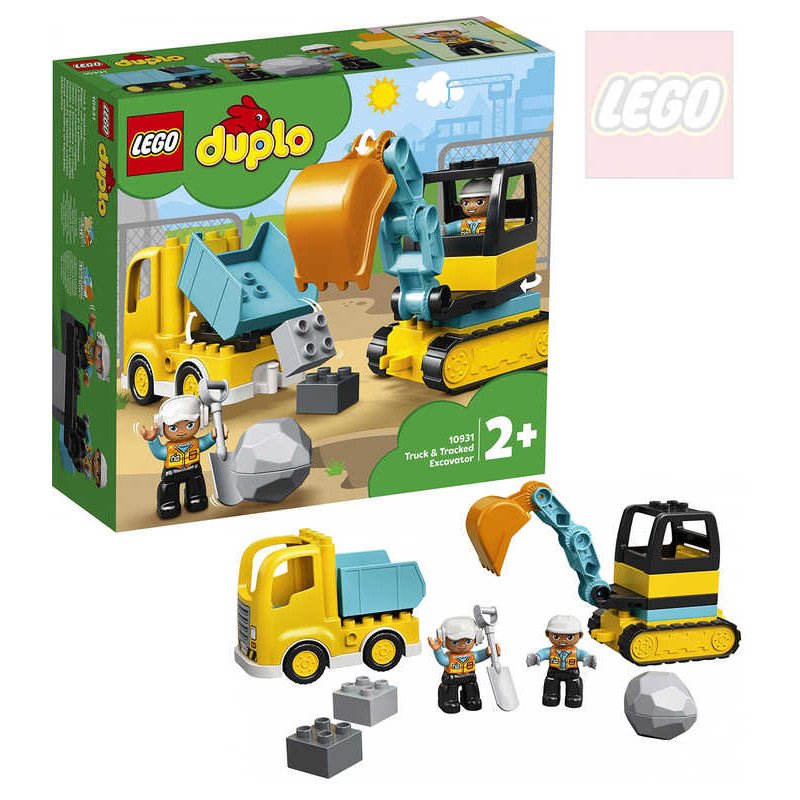 LEGO DUPLO Náklaďák a pásový bagr 10931 STAVEBNICE