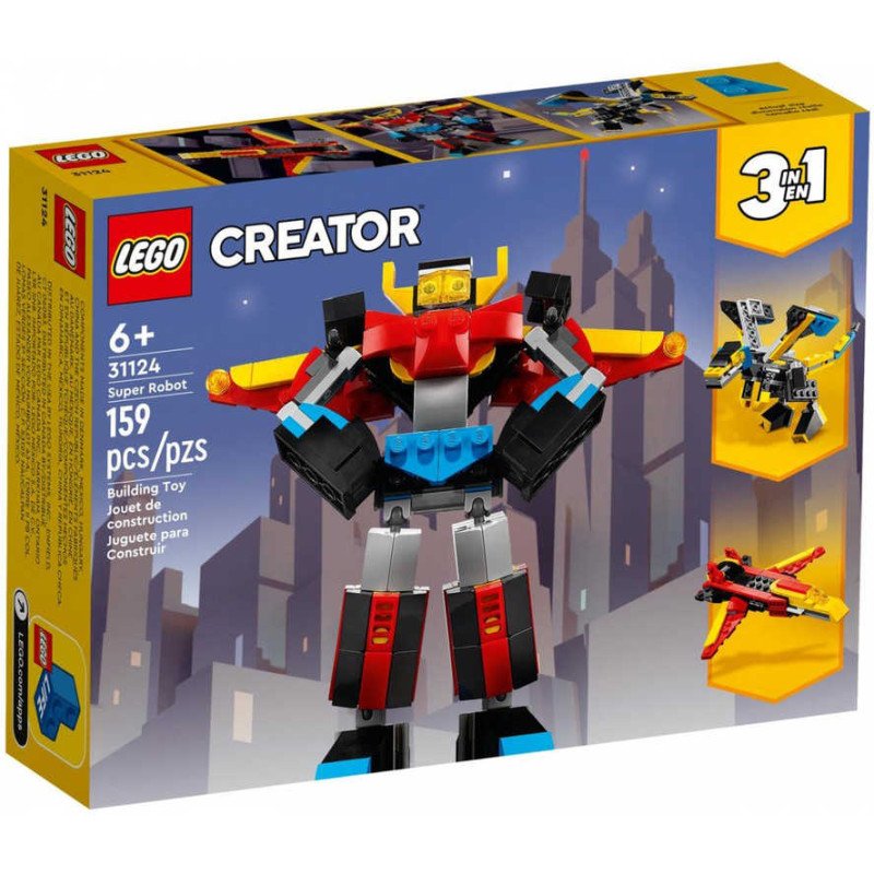 LEGO CREATOR Super robot 3v1 31124 STAVEBNICE