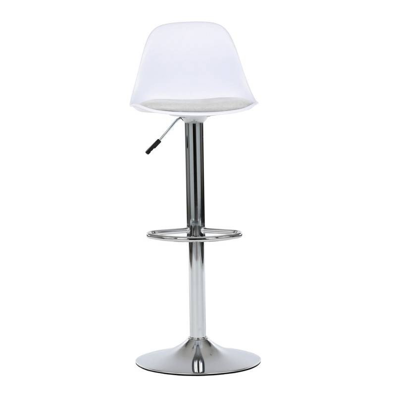 Autronic - Židle barová, bílá, plast, AUB-X7055 WT - AUB-X7055 WT AKCE NOVINKA