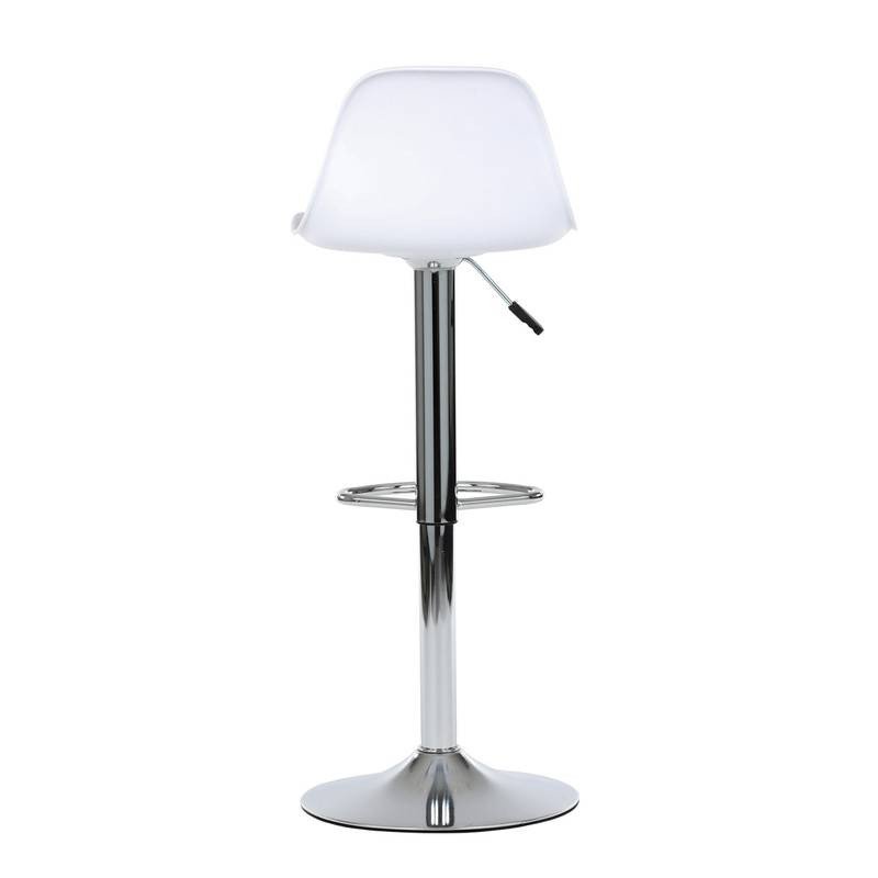 Autronic - Židle barová, bílá, plast, AUB-X7055 WT - AUB-X7055 WT AKCE NOVINKA