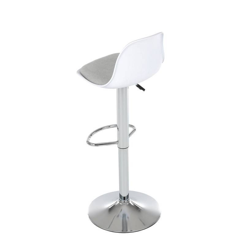 Autronic - Židle barová, bílá, plast, AUB-X7055 WT - AUB-X7055 WT AKCE NOVINKA