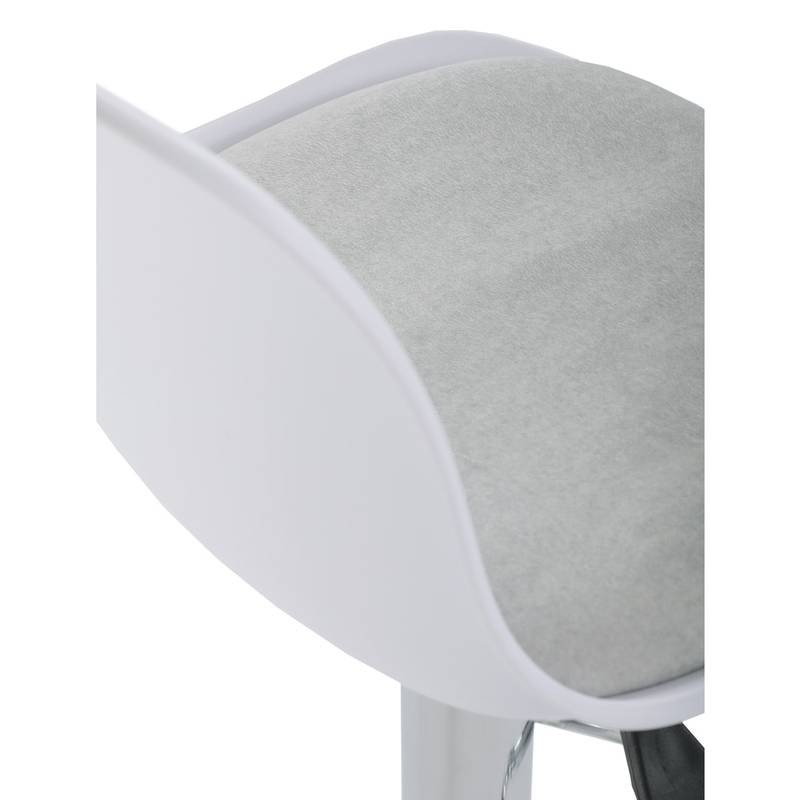 Autronic - Židle barová, bílá, plast, AUB-X7055 WT - AUB-X7055 WT AKCE NOVINKA