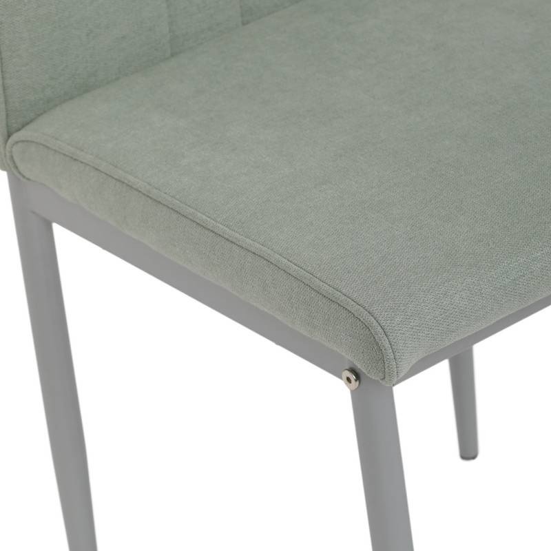 Autronic - Židle jídelní, zelená látka, šedé kovové nohy - DCL-379 GRN2 AKCE