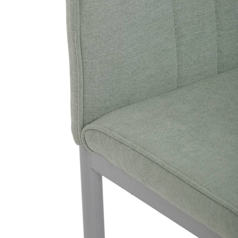Autronic - Židle jídelní, zelená látka, šedé kovové nohy - DCL-379 GRN2 AKCE