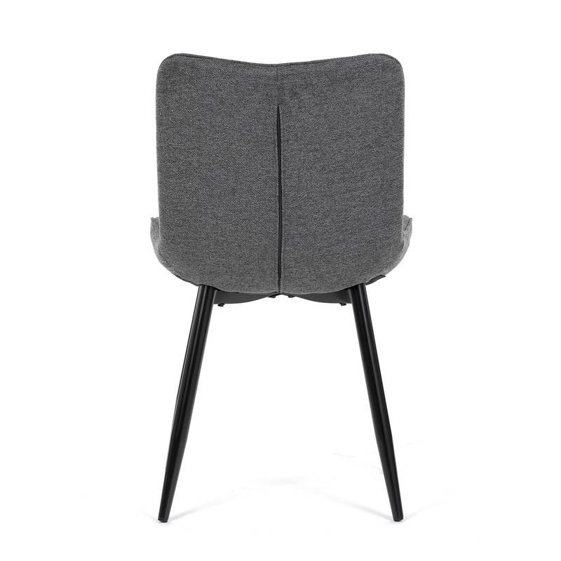 Autronic - Židle jídelní, šedá látka, černé kovové nohy - HC-462 GREY2