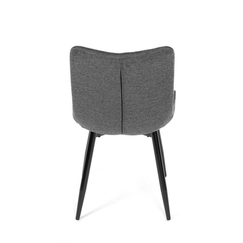 Autronic - Židle jídelní, šedá látka, černé kovové nohy - HC-462 GREY2