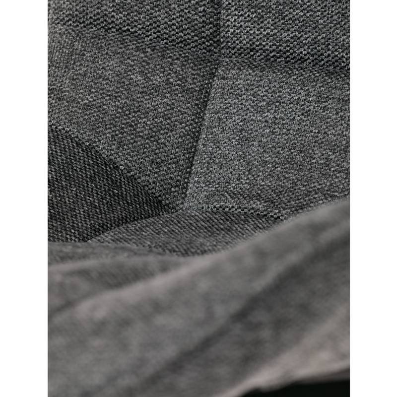 Autronic - Židle jídelní, šedá látka, černé kovové nohy - HC-462 GREY2