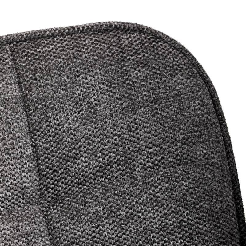 Autronic - Židle jídelní, šedá látka, černé kovové nohy - HC-462 GREY2
