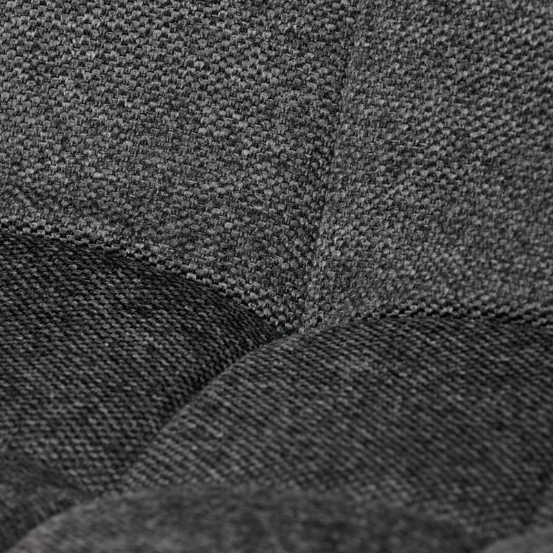 Autronic - Židle jídelní, šedá látka, černé kovové nohy - HC-462 GREY2