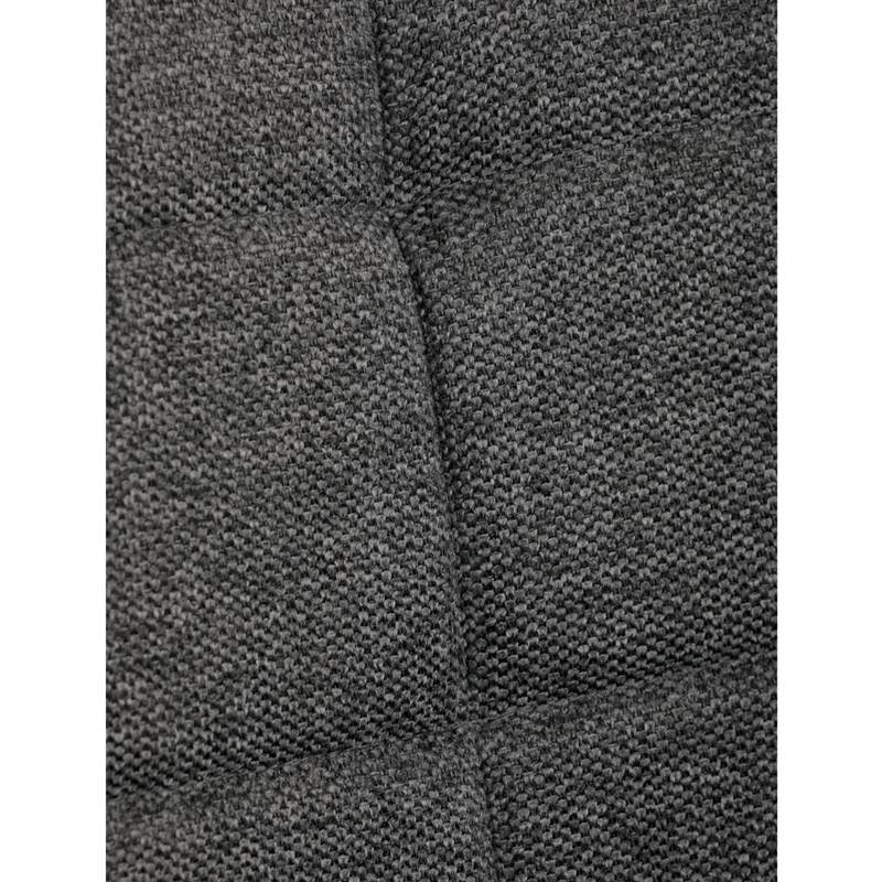 Autronic - Židle jídelní, šedá látka, černé kovové nohy - HC-462 GREY2