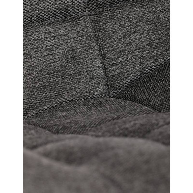 Autronic - Židle jídelní, šedá látka, černé kovové nohy - HC-462 GREY2