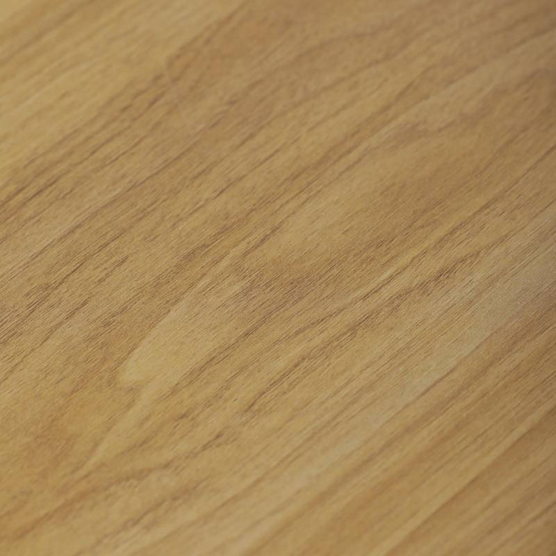 Autronic - Stůl jídelní 140x80 cm, MDF deska, Melamine dekor dub, kov, černý lak - HT-531 OAK NOVINKA