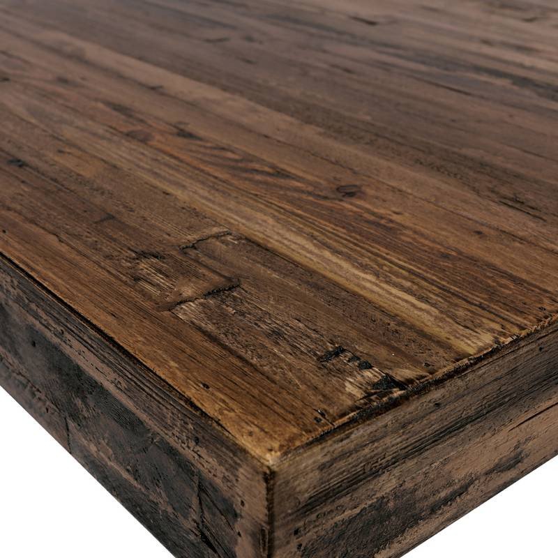 Autronic - Jídelní stůl, 160x90x76 cm, MDF deska, dýha borovice, kovové nohy, černý lak - HT-534 PINE AKCE