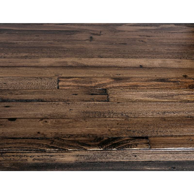 Autronic - Jídelní stůl, 160x90x76 cm, MDF deska, dýha borovice, kovové nohy, černý lak - HT-534 PINE AKCE