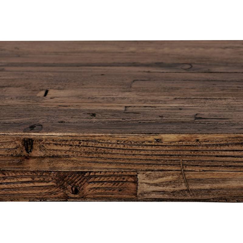 Autronic - Jídelní stůl, 180x90x76 cm, MDF deska, dýha odstín borovice, kovové nohy, černý lak - HT-536 PINE AKCE