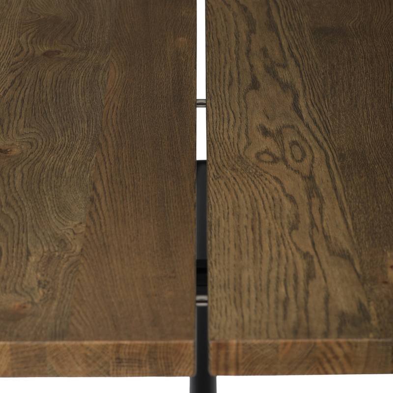 Autronic - Stůl jídelní, 180x90cm, dýha, barva ořech, kovová černá noha - HT-T1818 WAL NOVINKA