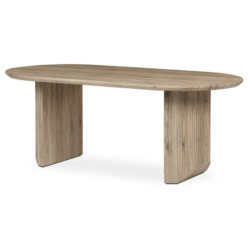 Autronic - Stůl jídelní, 200x100x76 cm, MDF deska, 3D dekor dub san remo. - HT-W1578 SRE NOVINKA