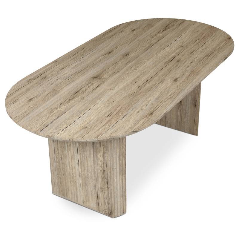 Autronic - Stůl jídelní, 200x100x76 cm, MDF deska, 3D dekor dub san remo. - HT-W1578 SRE NOVINKA