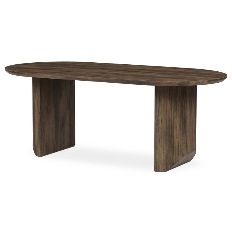 Autronic - Stůl jídelní, 200x100x77 cm, MDF deska, 3D dekor ořech. - HT-W1578 WAL NOVINKA