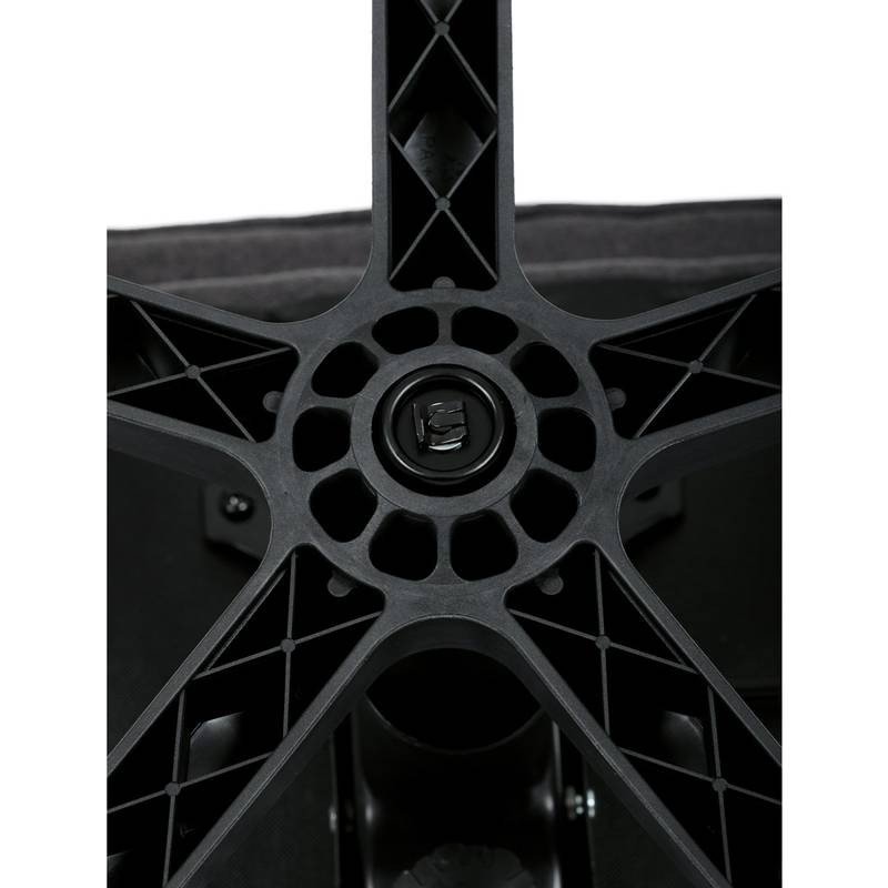 Autronic - Křeslo kancelářské, černá látka, šedý plastový kříž, kolečka na tvrdé podlahy - KA-C713 BK2