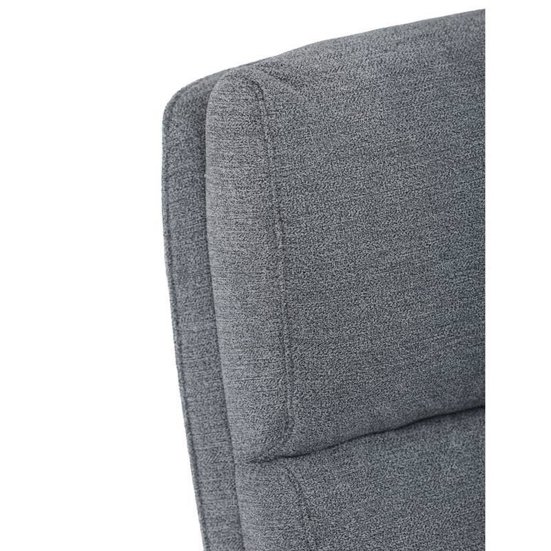 Autronic - Židle kancelářská, šedá látka, kříž kov chromový, houpací mechanismus, čalouněné područky - KA-D8204 