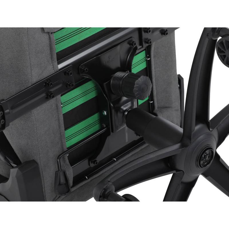 Autronic - Herní křeslo, šedá látka, houpací mechanismus, polohování opěradla 90°-180°, 3D područky, polštáře z p