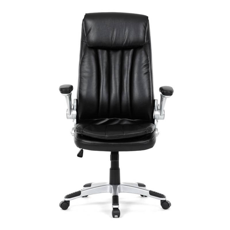 Autronic - Křeslo kancelářské, černá ekokůže, houpací mechanismus - KA-F1218 BK NOVINKA
