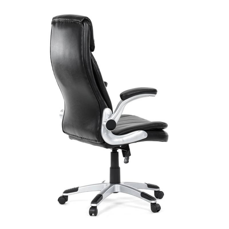 Autronic - Křeslo kancelářské, černá ekokůže, houpací mechanismus - KA-F1218 BK NOVINKA