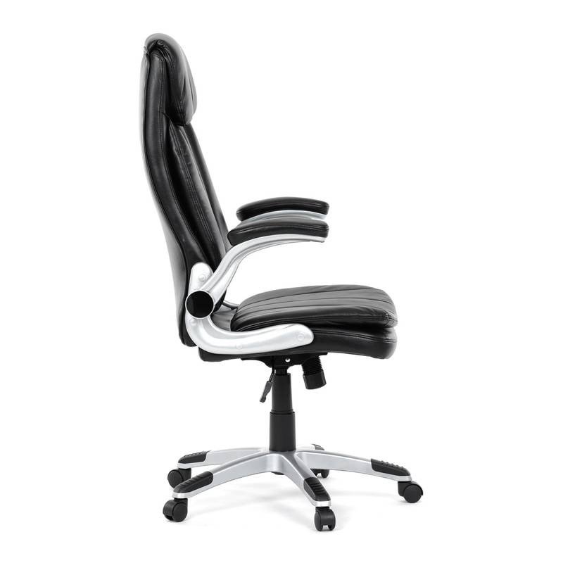 Autronic - Křeslo kancelářské, černá ekokůže, houpací mechanismus - KA-F1218 BK NOVINKA