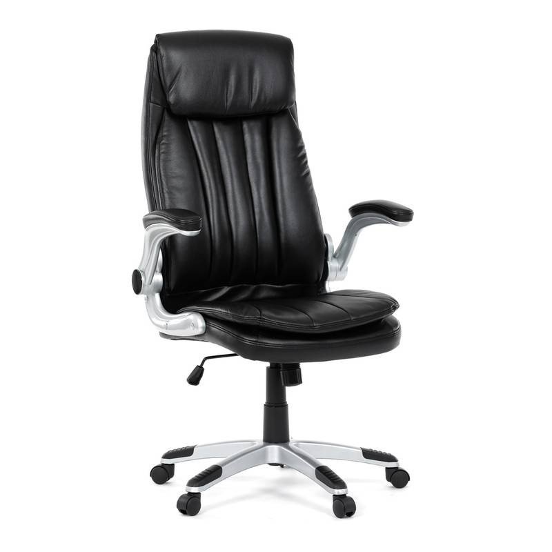 Autronic - Křeslo kancelářské, černá ekokůže, houpací mechanismus - KA-F1218 BK NOVINKA