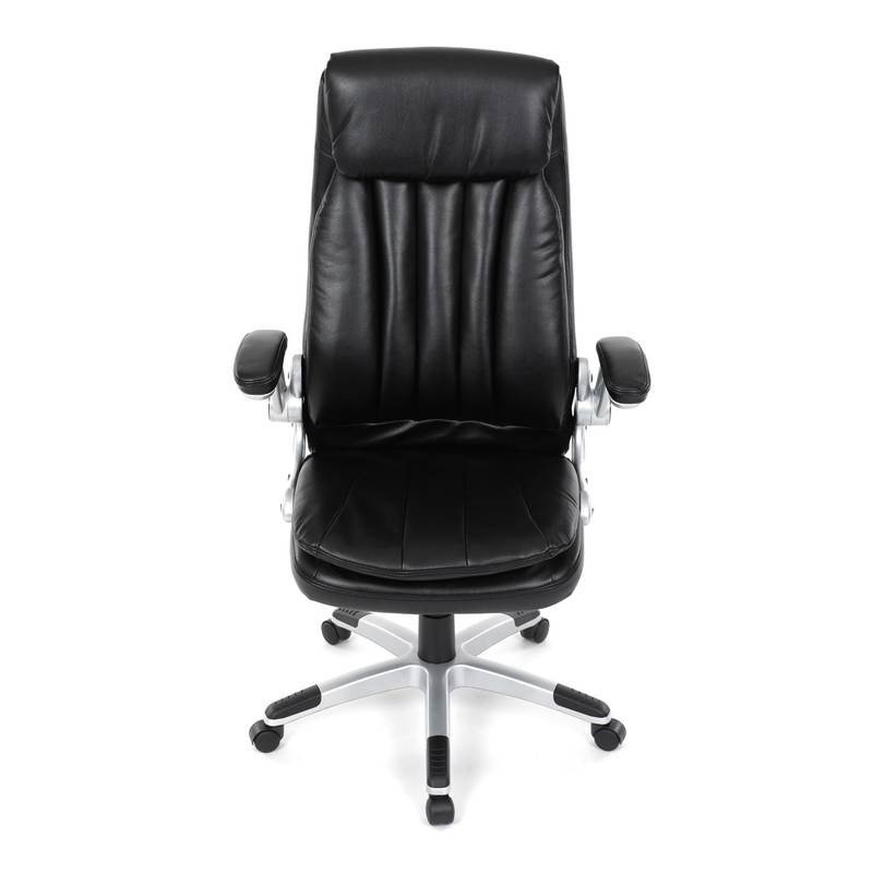 Autronic - Křeslo kancelářské, černá ekokůže, houpací mechanismus - KA-F1218 BK NOVINKA