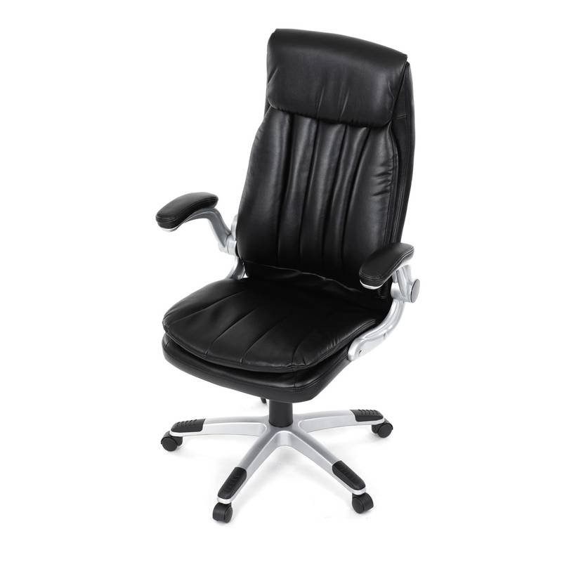 Autronic - Křeslo kancelářské, černá ekokůže, houpací mechanismus - KA-F1218 BK NOVINKA