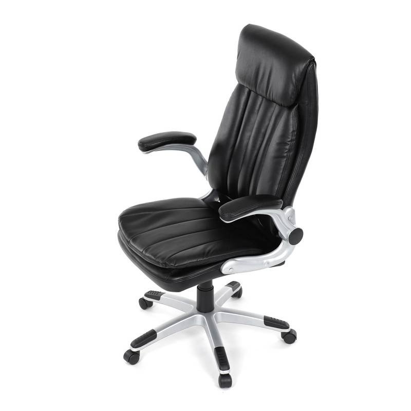 Autronic - Křeslo kancelářské, černá ekokůže, houpací mechanismus - KA-F1218 BK NOVINKA
