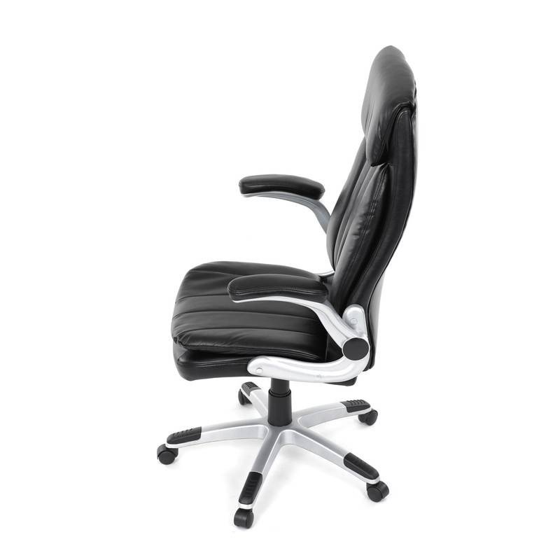 Autronic - Křeslo kancelářské, černá ekokůže, houpací mechanismus - KA-F1218 BK NOVINKA